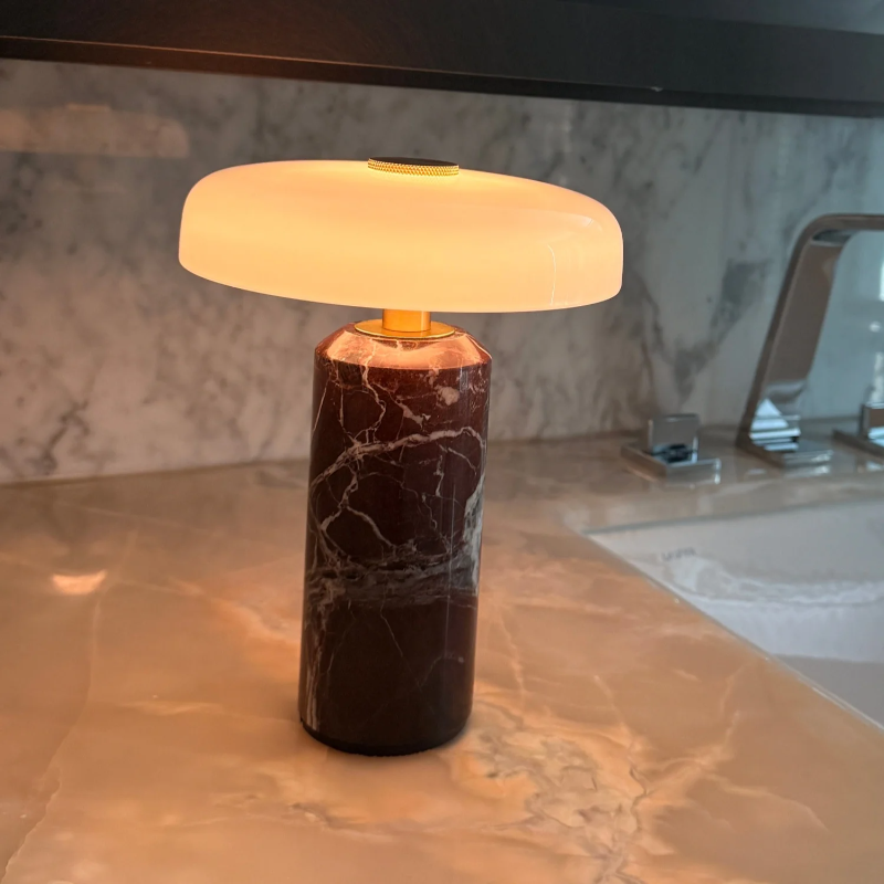 Home Office In Uk - Luminária de Mesa de Vidro Luxuosa