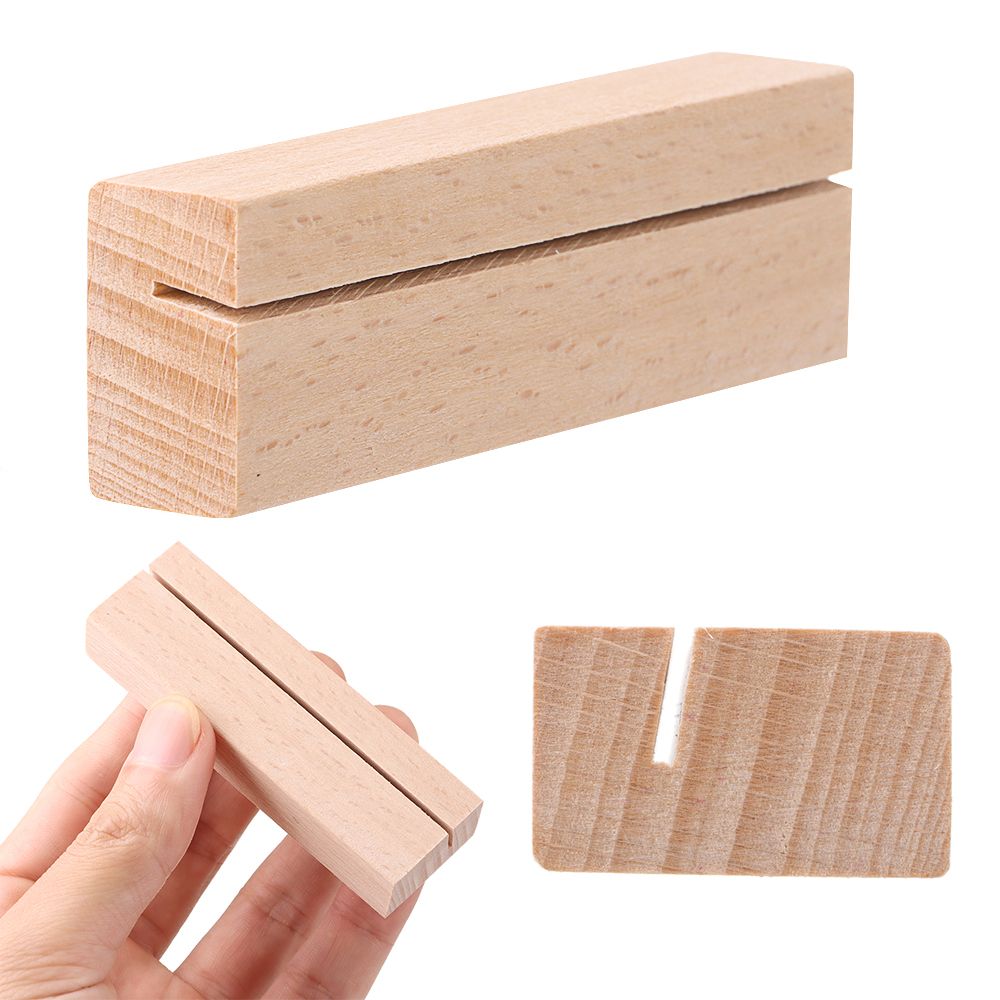 Document Holder Stand - Base De Moldura De Madeira Natural,