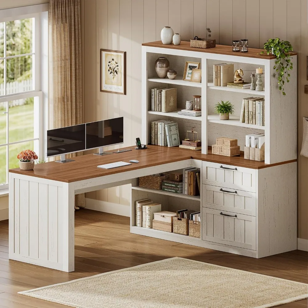 Home Office L Shaped Desk - Mesa de Computador em L SEDETA