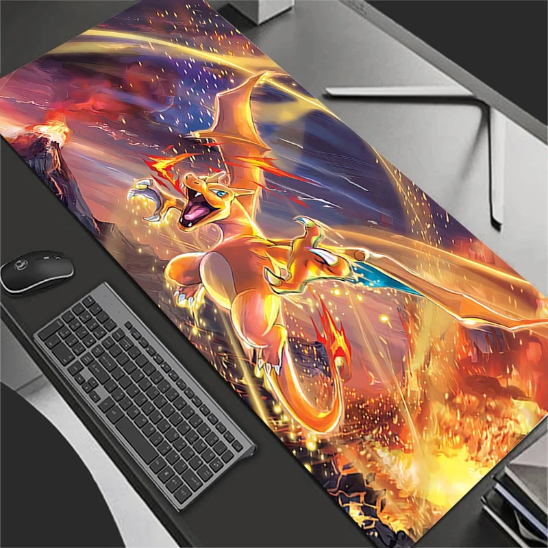 Home Office Keyboard And Mouse - Mouse Pad Grande de Anime para