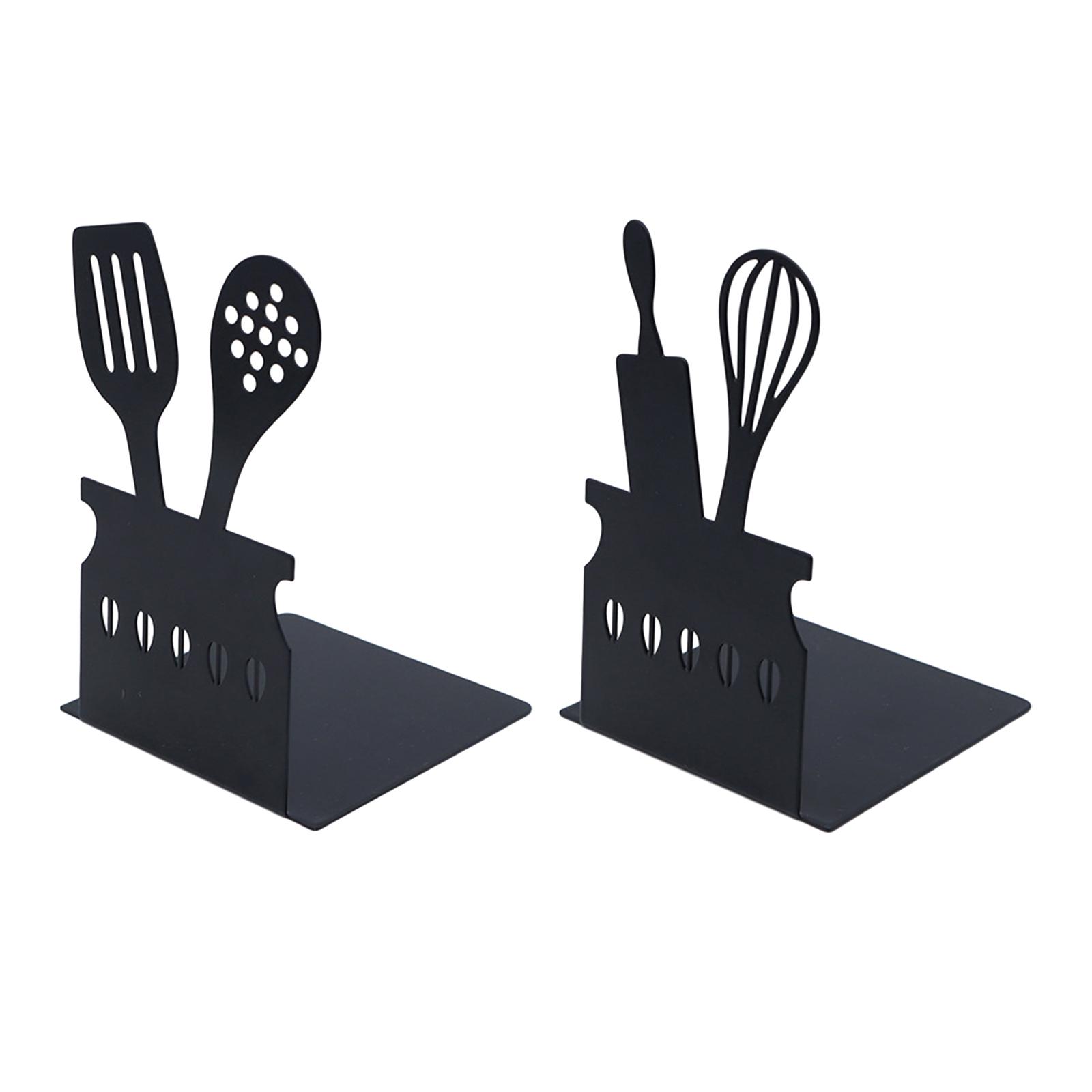 Home Office Library - Metal Bookend para Prateleiras, Anti Slip