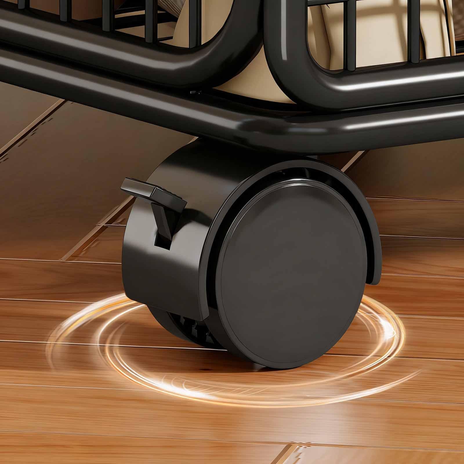 Rolling File Cart - Carrinho Organizador de Arquivos com Rodas,