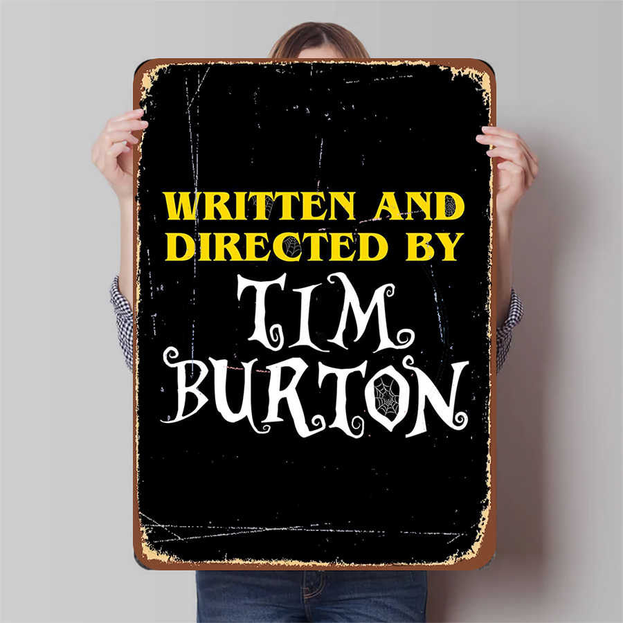 Home Office Tim - Tim Burton Sinal de lata de