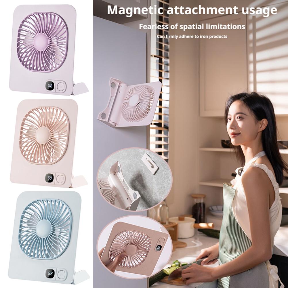 Usb Desk Fan - Ventilador de Mesa Magnético Mini Recarregável