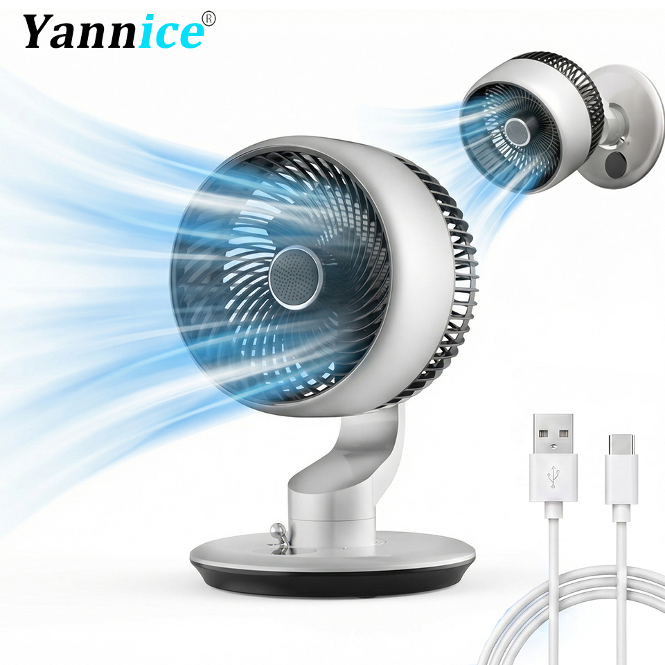 Usb Desk Fan - Ventilador de Mesa USB 7800mAh com