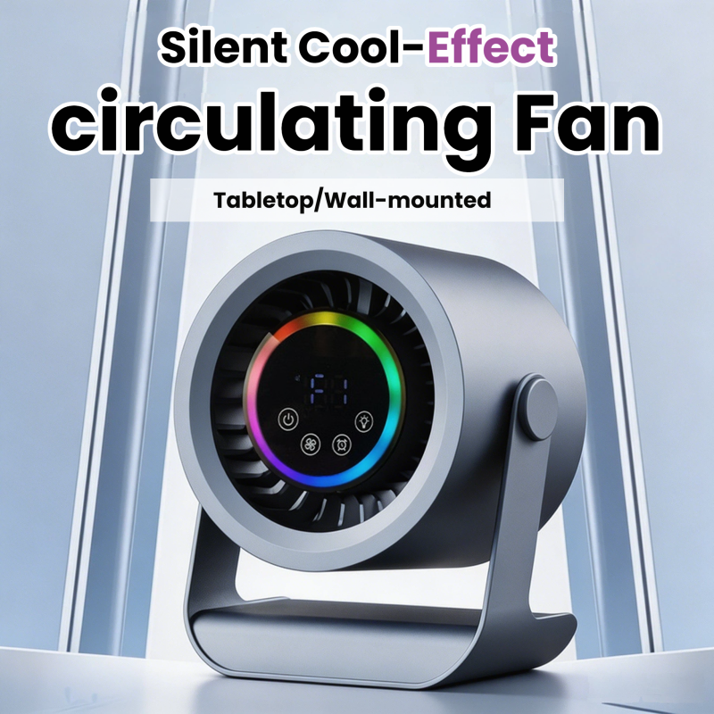 Usb Desk Fan - Novo ventilador circulante silencioso com carregamento