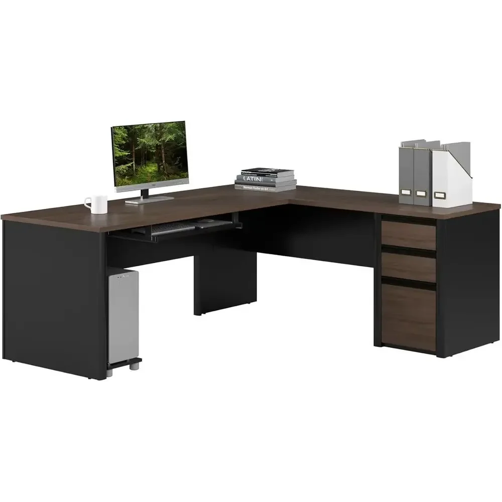 Home Office L Shaped Desk - Mesa em L de 72 polegadas