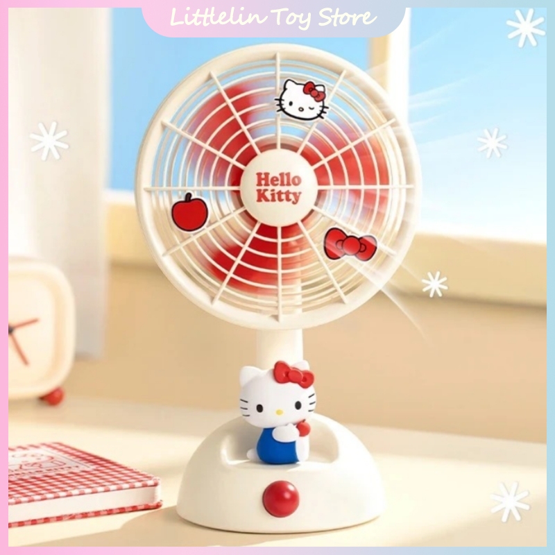 Usb Desk Fan - Ventilador de Mesa Portátil Hello Kitty