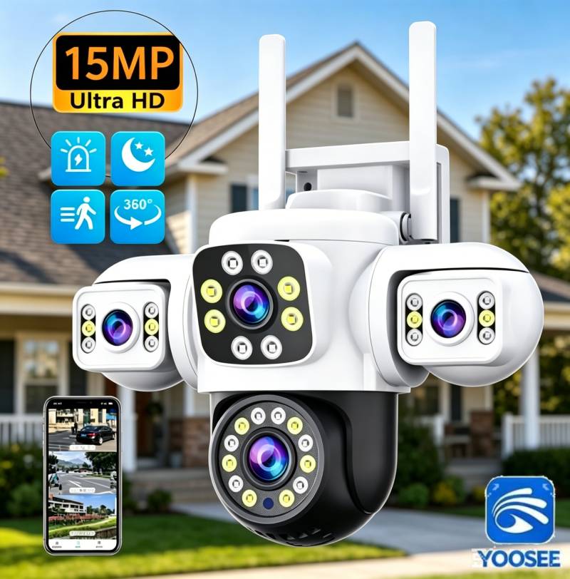 Home Office Email - Câmera IP PTZ Yoosee 6K 15MP