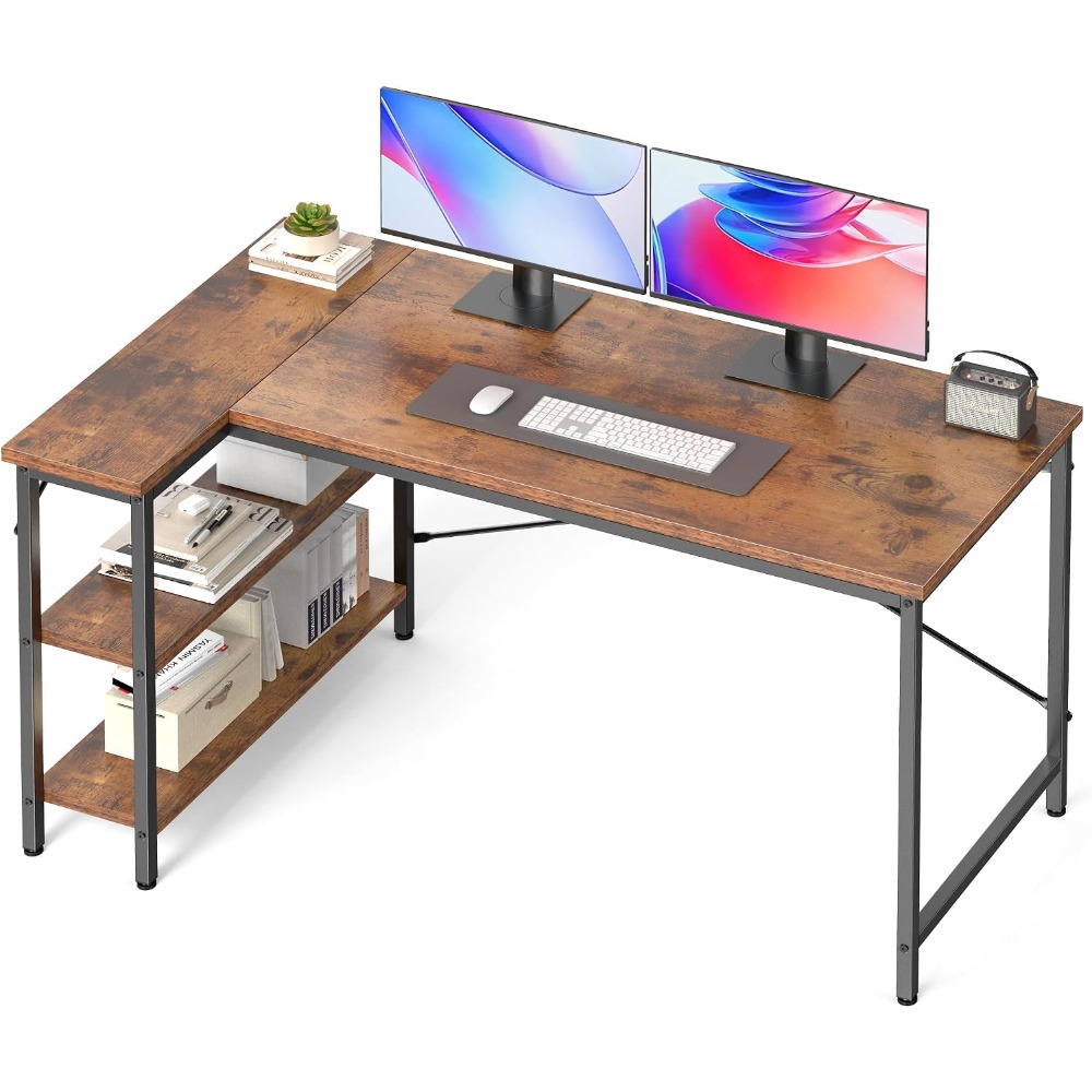 Home Office L Shaped Desk - Mesa em L de 47 Polegadas