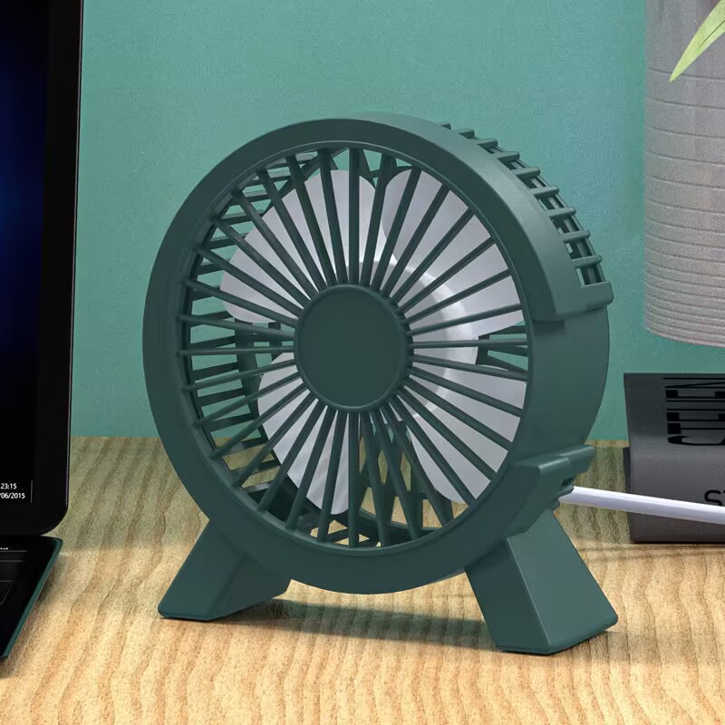 Usb Desk Fan - Mini Ventilador de Mesa Recarregável USB