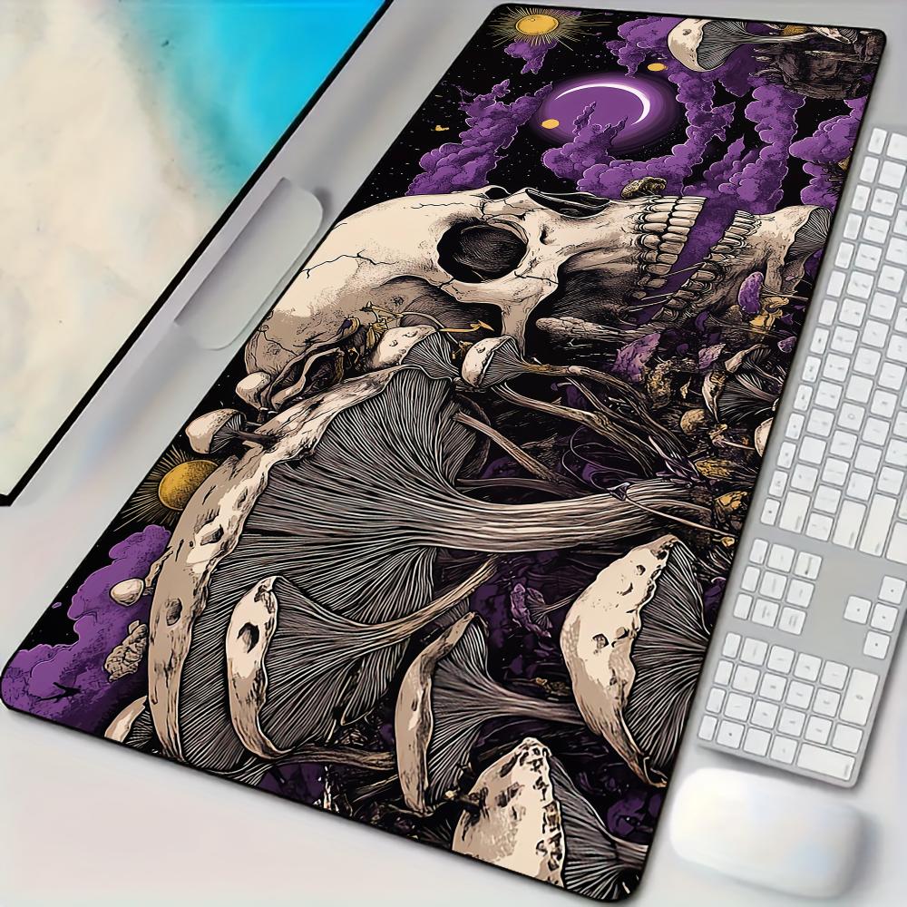 Mousepad Xl Extended - Mouse Pad Estilo Gótico com Cogumelos