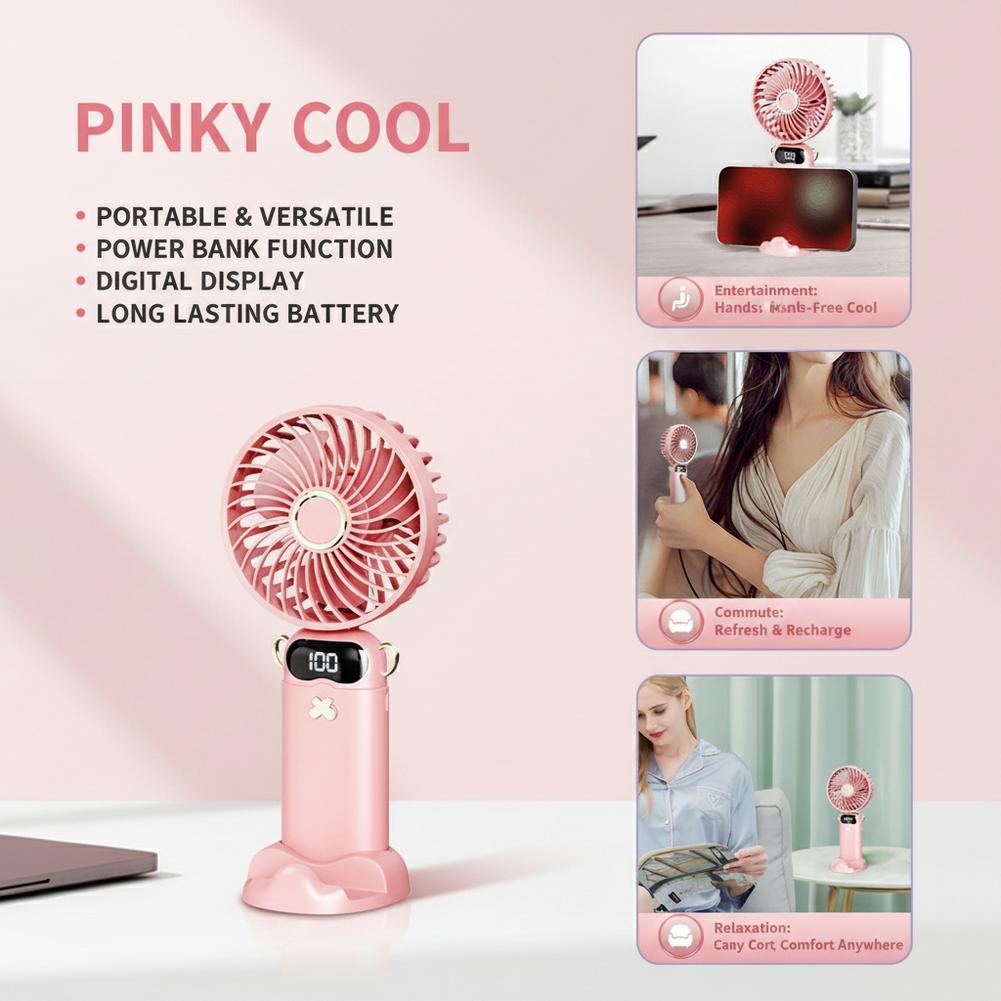 Usb Desk Fan - Ventilador Portátil Mini com 6 Velocidades,