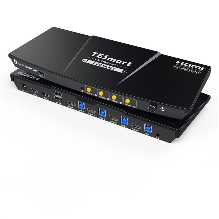 Home Office Kvm Switch - Switch KVM HDMI TESmart de 4