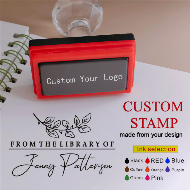 Home Office Library - Carimbo Personalizado com Logo, Carimbo de