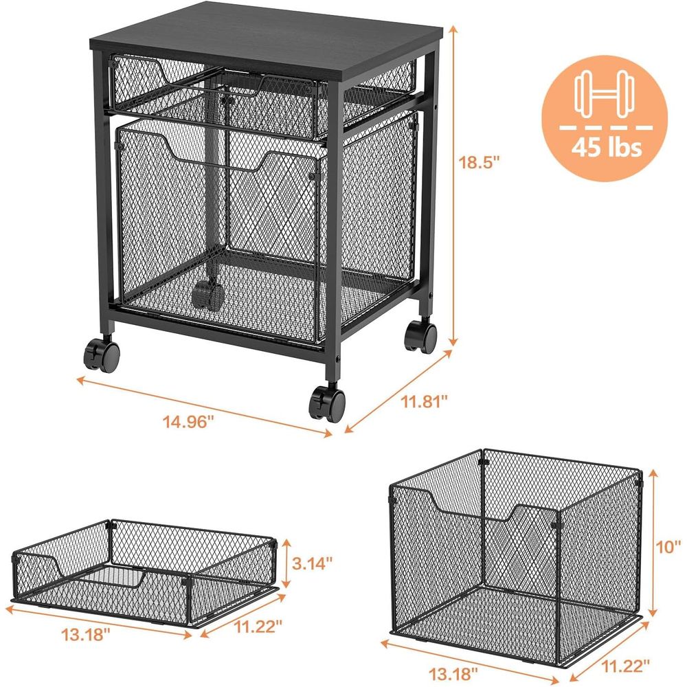 Carrinho de Rodas, Suporte par - Rolling File Cart avaliação e preço