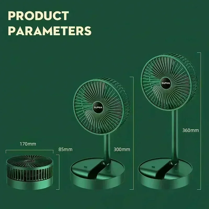 Ventilador USB Dobrável Ajustá - Usb Desk Fan avaliação e preço