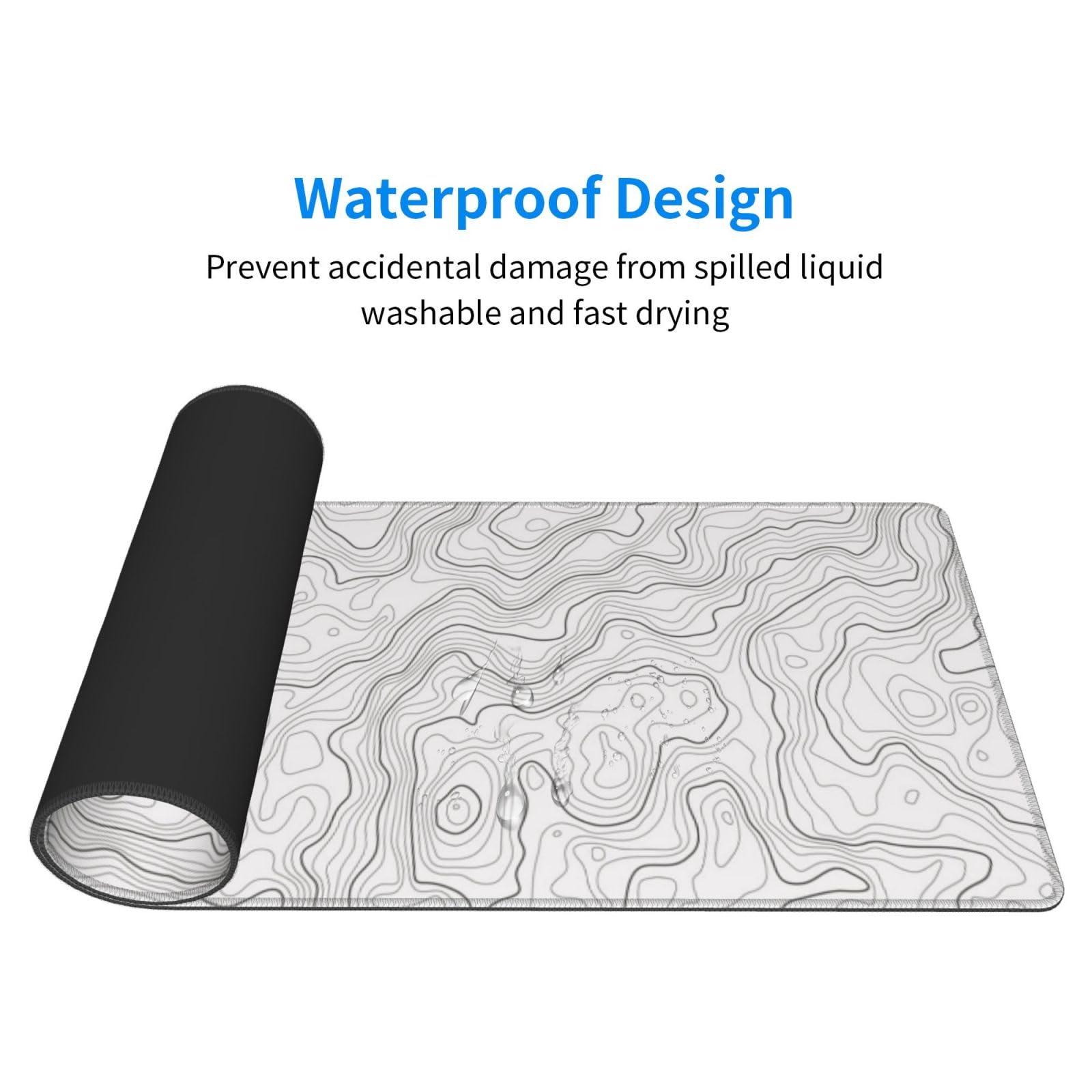 Mapa de contorno topográfico b - Mousepad Xl Extended avaliação e preço