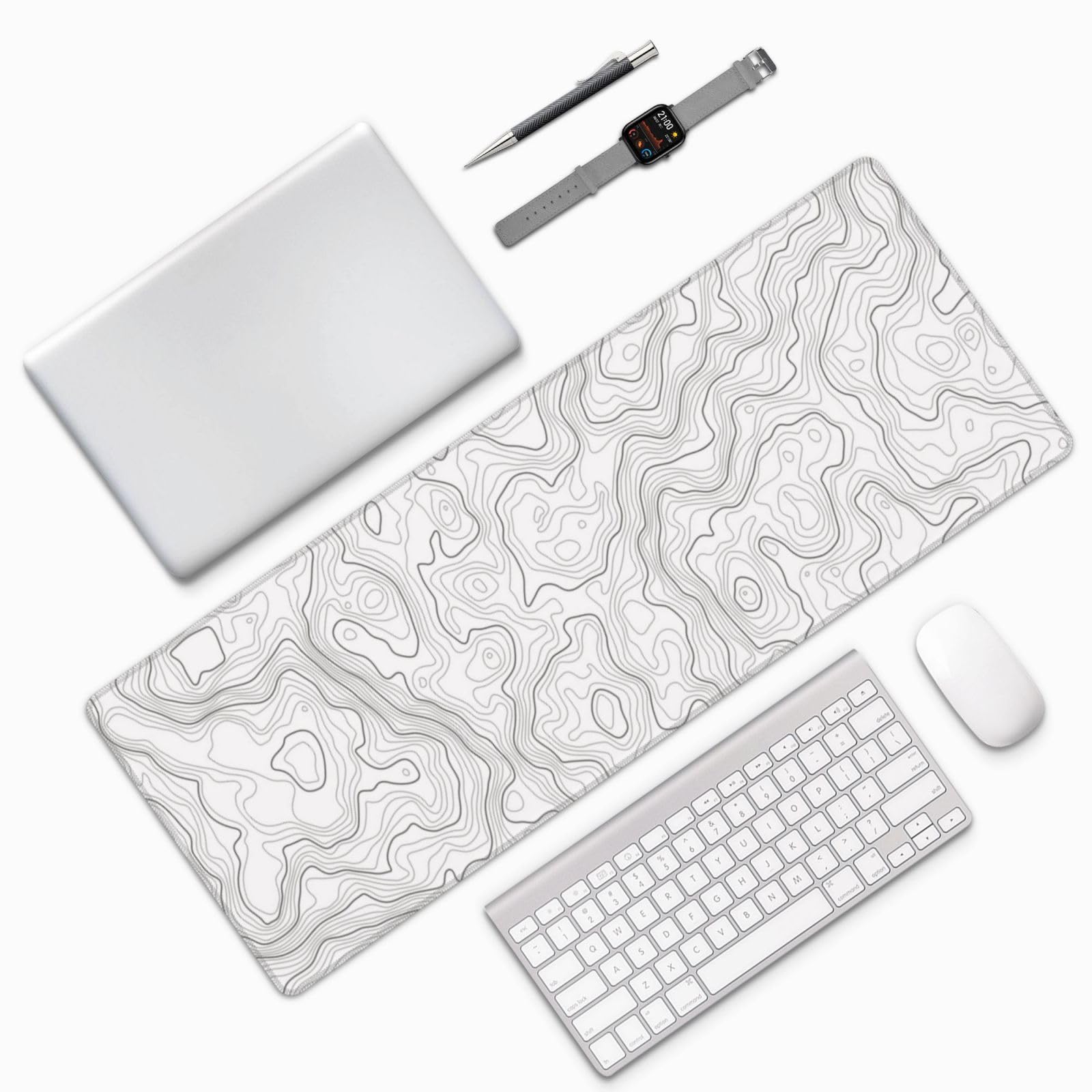 Mapa de contorno topográfico b - Mousepad Xl Extended avaliação e preço