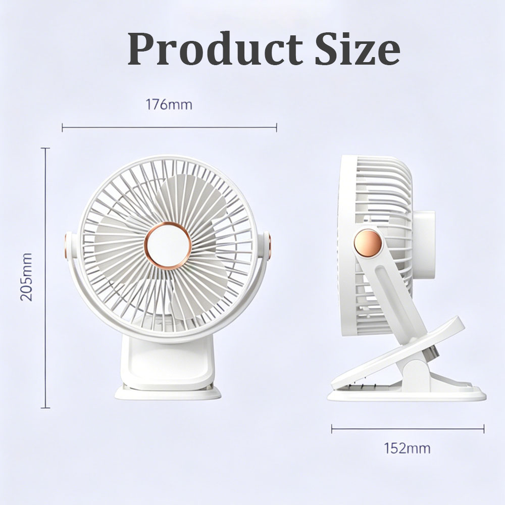 Ventilador Portátil com Clip,  - Usb Desk Fan avaliação e preço
