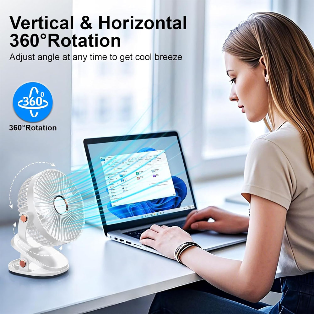 Ventilador Portátil com Clip,  - Usb Desk Fan avaliação e preço