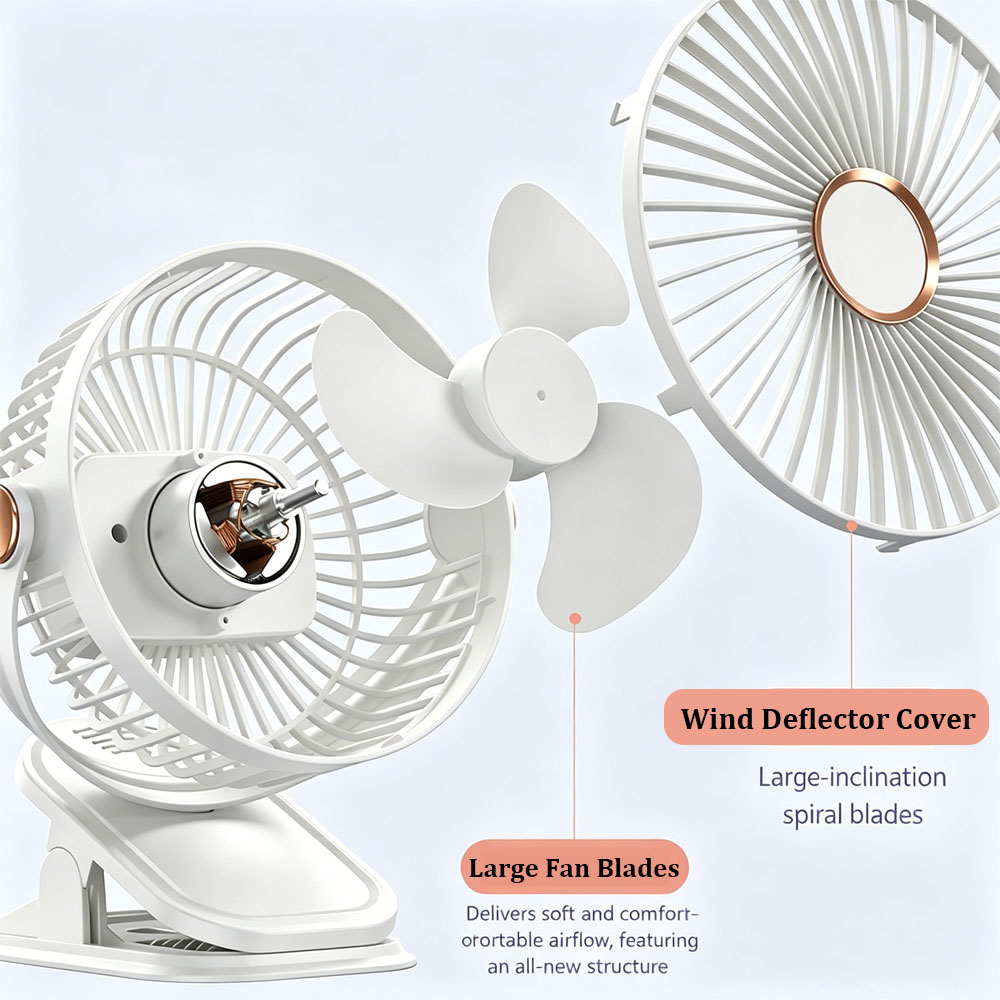 Ventilador Portátil com Clip,  - Usb Desk Fan avaliação e preço