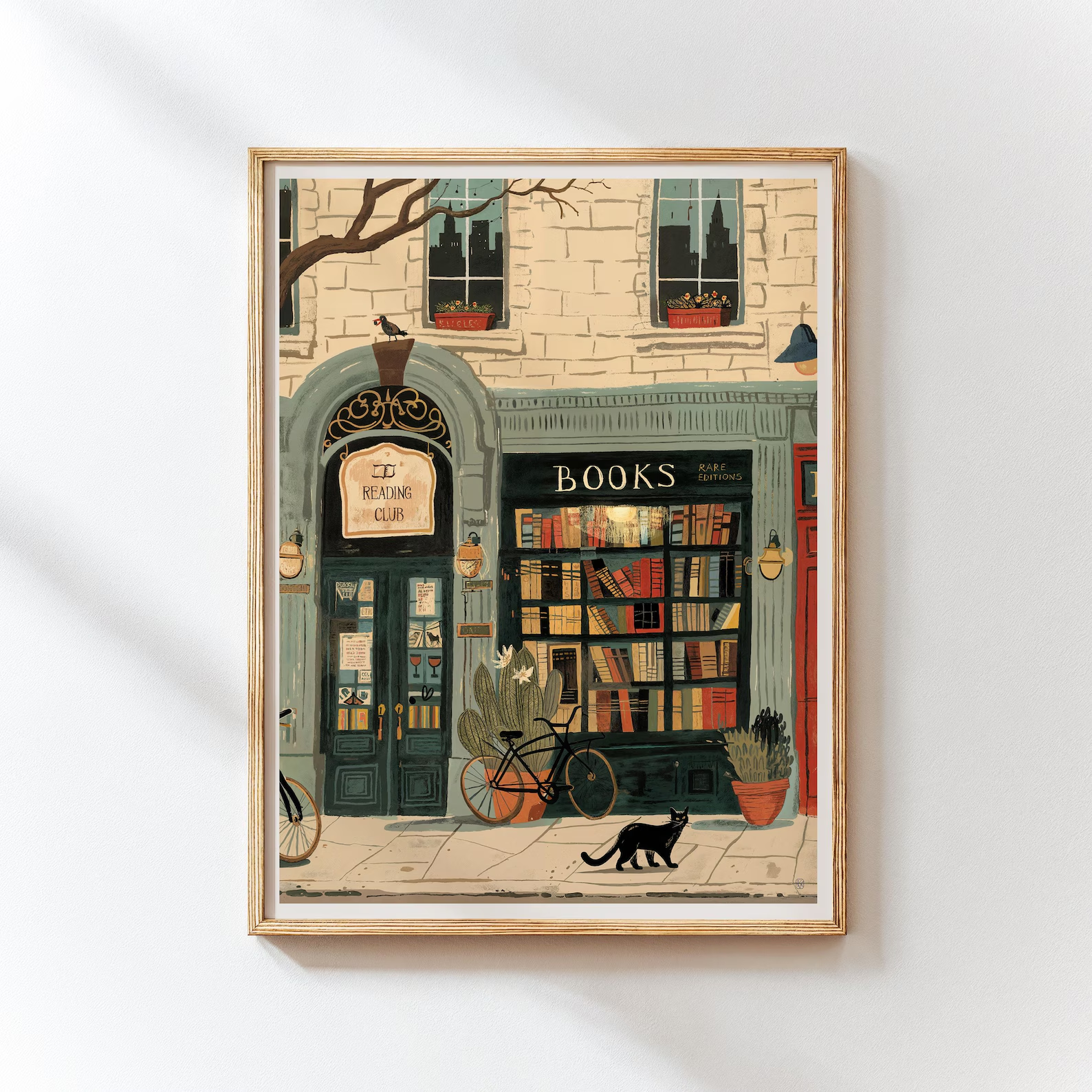 Impressão Artística de Livrari - Home Office Library avaliação e preço