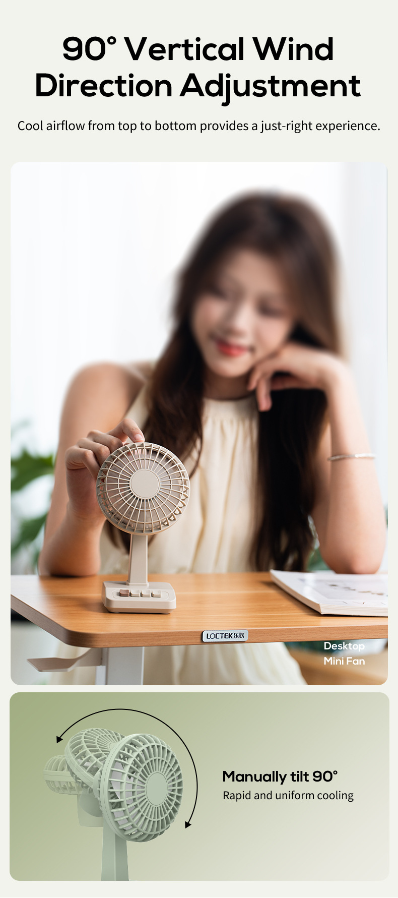 Novo Ventilador de Mesa Retrô  - Usb Desk Fan avaliação e preço
