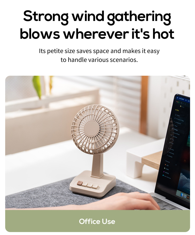 Novo Ventilador de Mesa Retrô  - Usb Desk Fan avaliação e preço