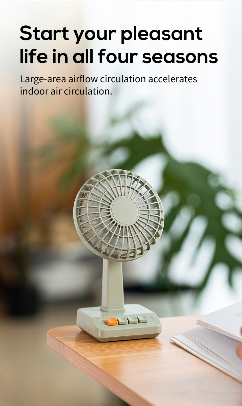 Novo Ventilador de Mesa Retrô  - Usb Desk Fan avaliação e preço