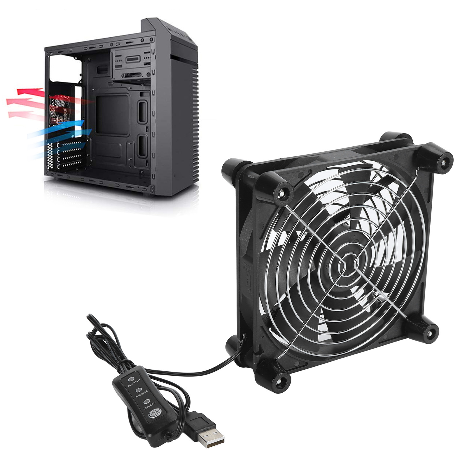 Ventilador para caixa de compu - Usb Desk Fan avaliação e preço