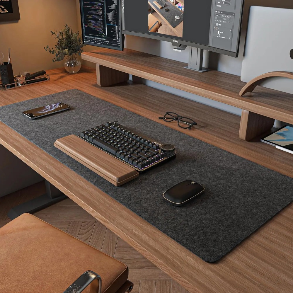 Tapete de mesa de feltro tapet - Home Office Keyboard And Mouse avaliação e preço
