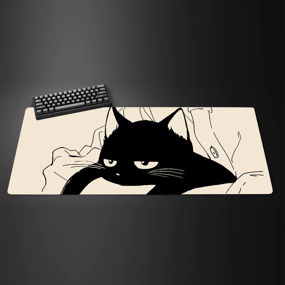 Tinta preta gato anime mouspad - Mousepad Xl Extended avaliação e preço