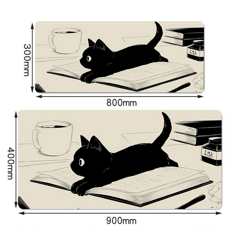 Tinta preta gato anime mouspad - Mousepad Xl Extended avaliação e preço