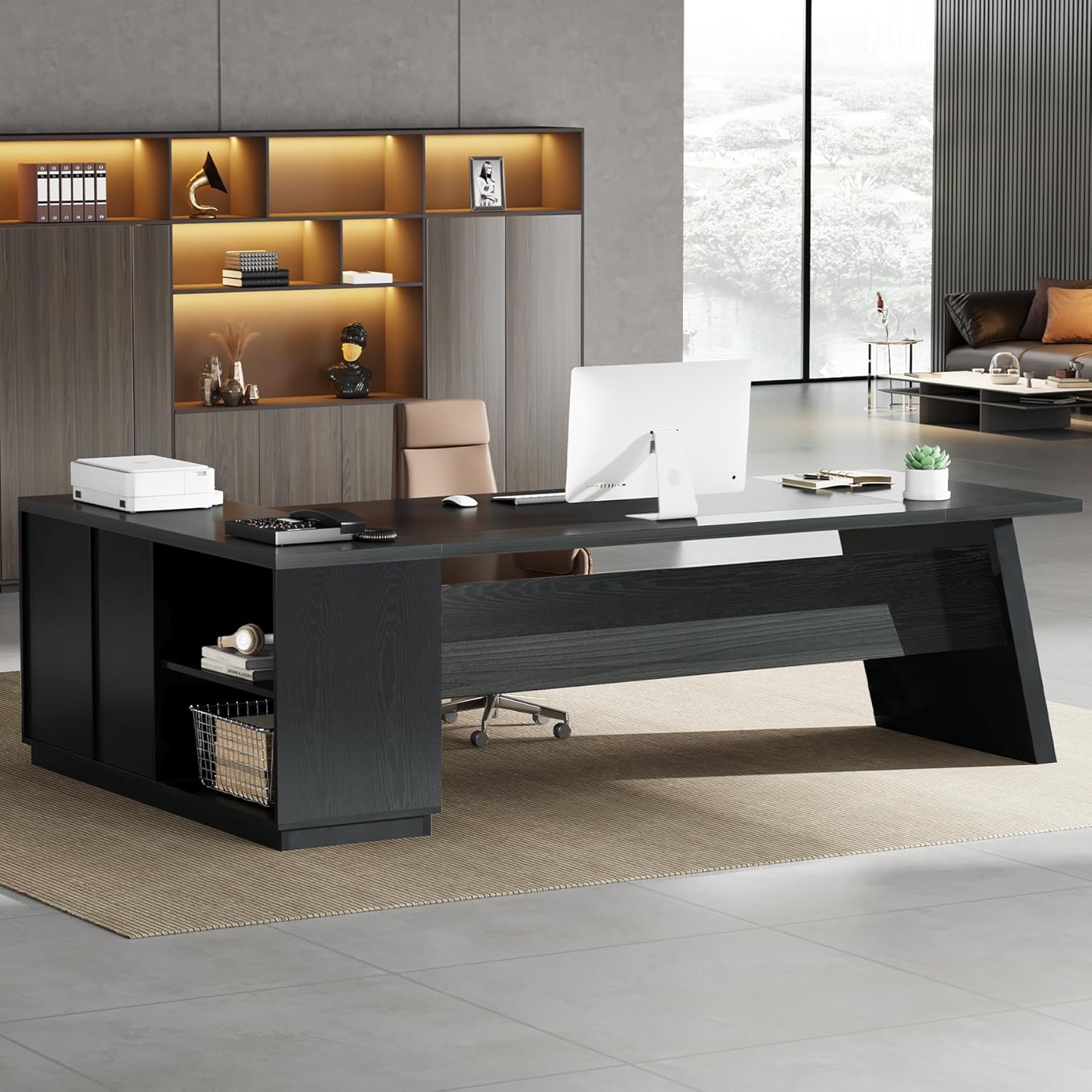 Mesa Executiva em L de 78 pole - Home Office L Shaped Desk avaliação e preço