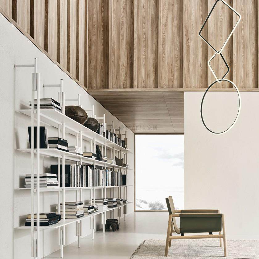 Italiano minimalista estantes  - Home Office Library avaliação e preço
