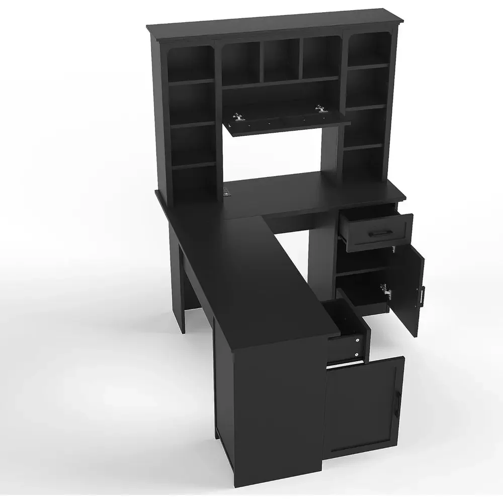 Mesa de Escritório em L com Ar - Home Office L Shaped Desk avaliação e preço