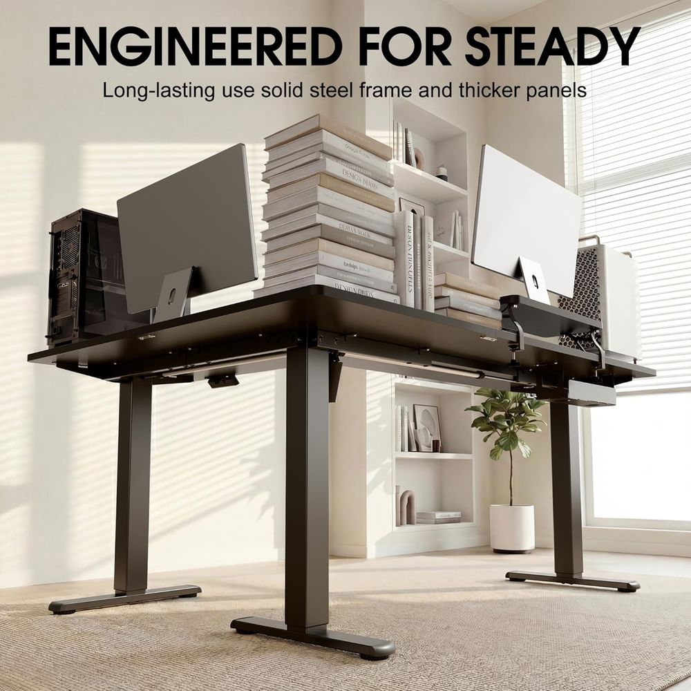 Mesa Elétrica em L com Altura  - Home Office L Shaped Desk avaliação e preço