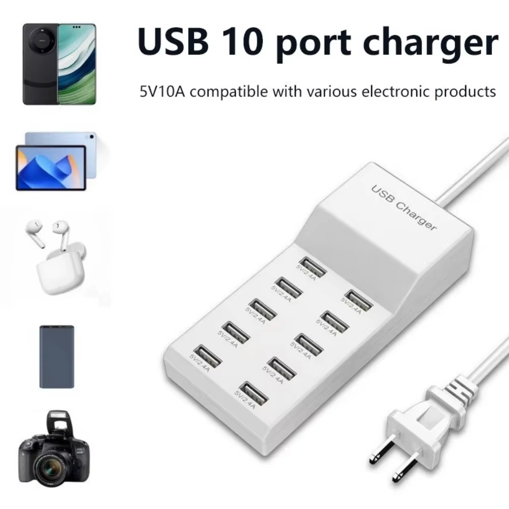 10 portas usb hub carregador r - Home Office In Uk avaliação e preço
