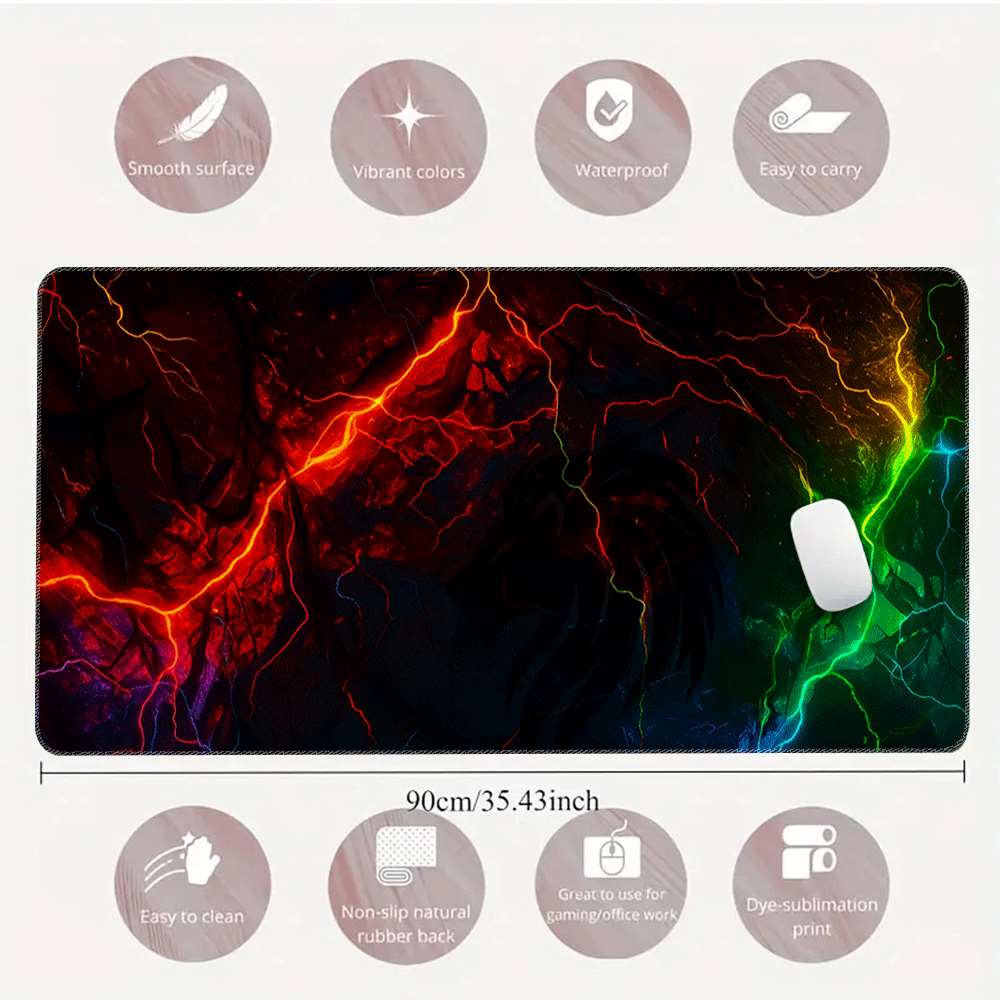 Mouse Pad Gamer Colorido XL, T - Mousepad Xl Extended avaliação e preço