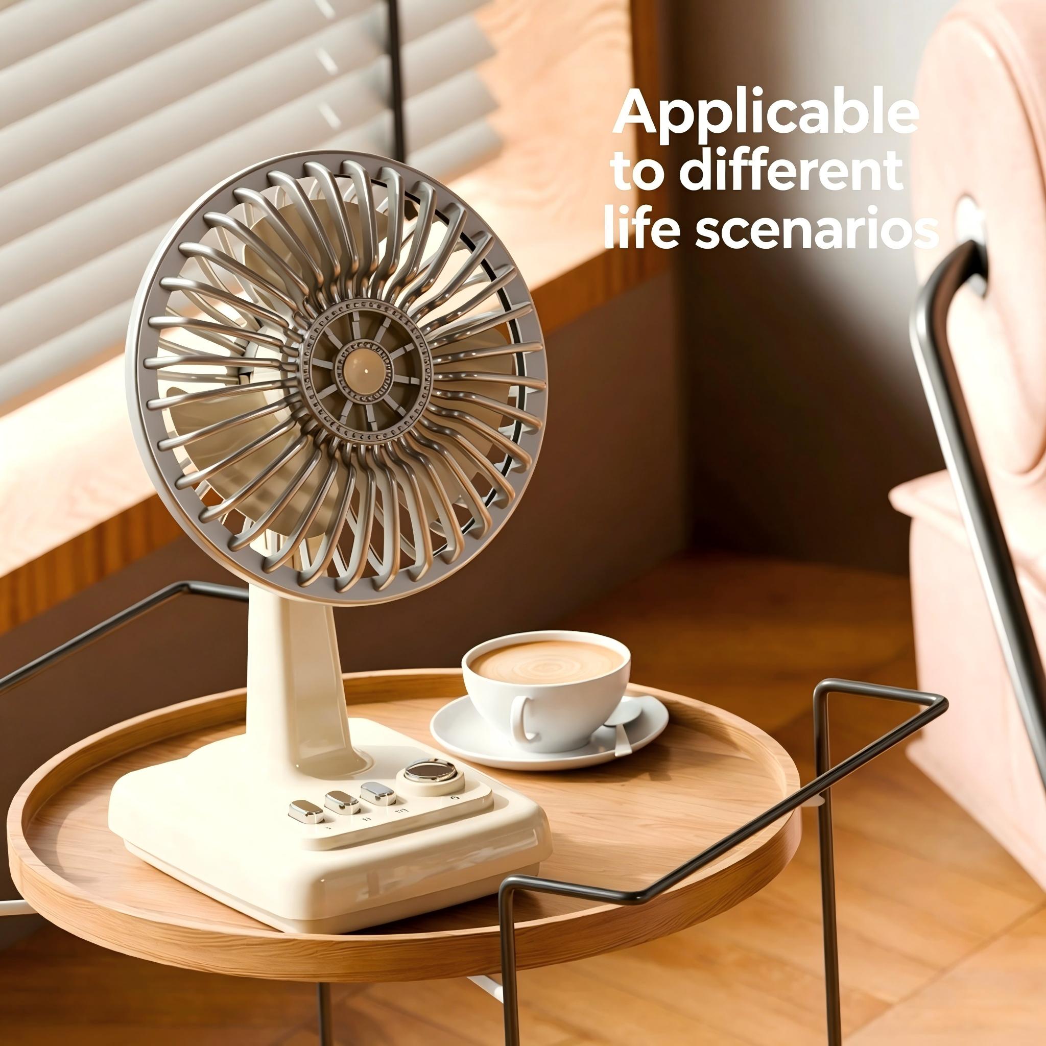 Ventilador de Mesa Retrô em Li - Usb Desk Fan avaliação e preço