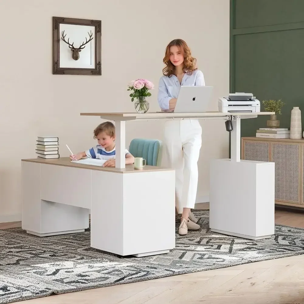 Mesa Executiva em L de 63 Pole - Home Office L Shaped Desk avaliação e preço