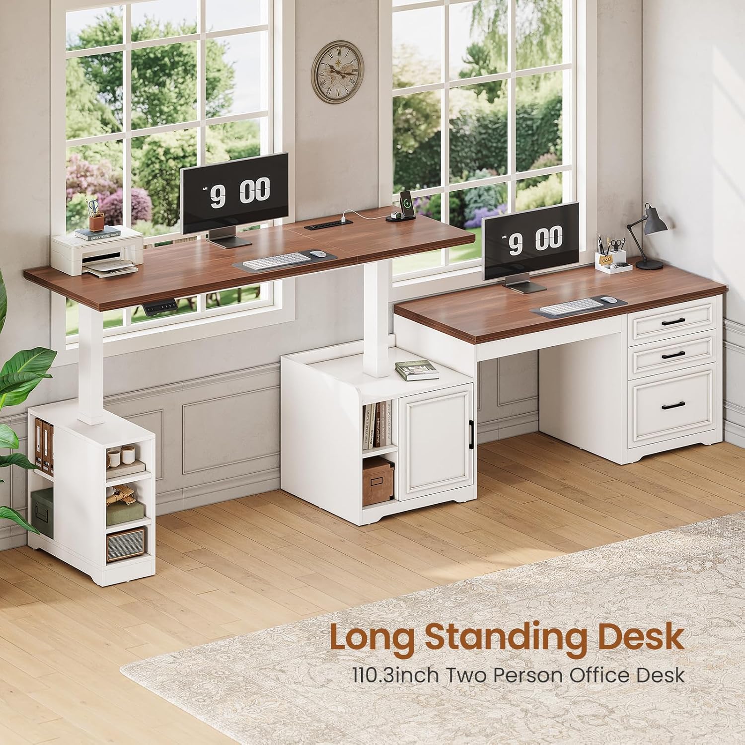 Mesa Elétrica Ajustável em Alt - Home Office L Shaped Desk avaliação e preço