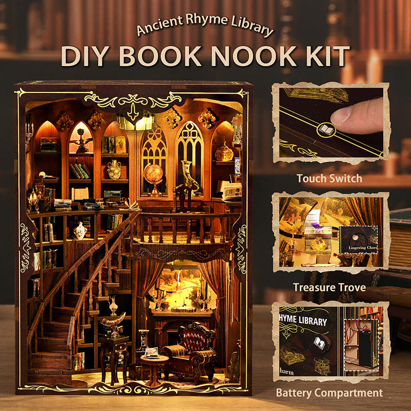 Kit de nook de livro DIY - Bib - Home Office Library avaliação e preço