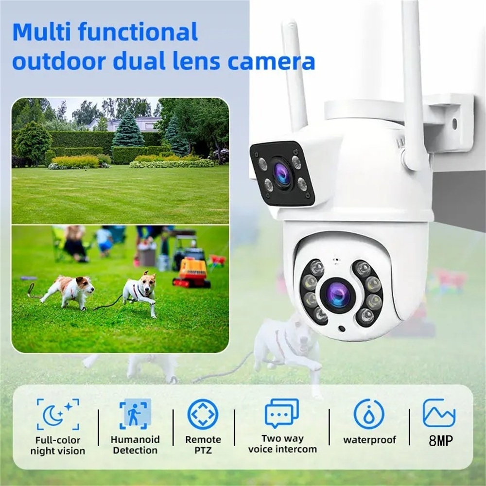 Câmera Wifi 4K 8MP PTZ Externa - Home Office Email avaliação e preço