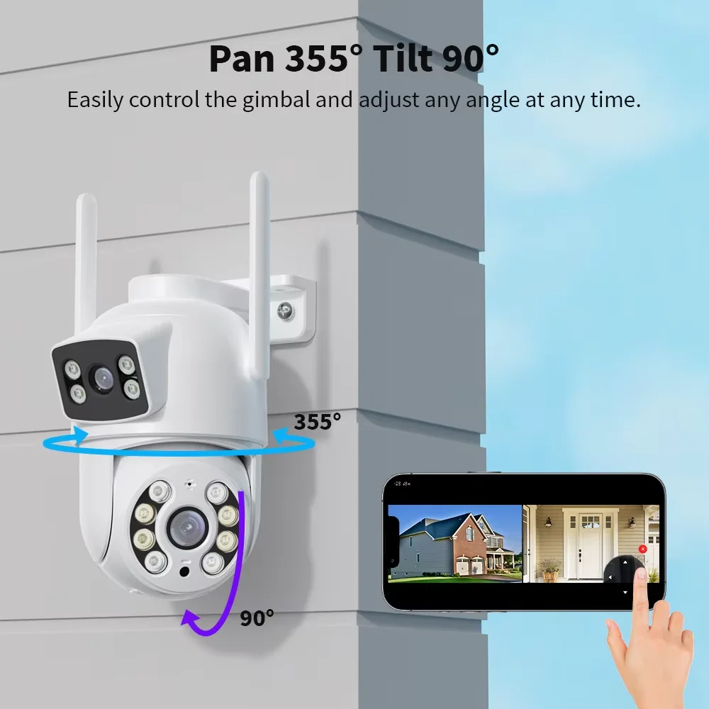 Câmera Wifi 4K 8MP PTZ Externa - Home Office Email avaliação e preço