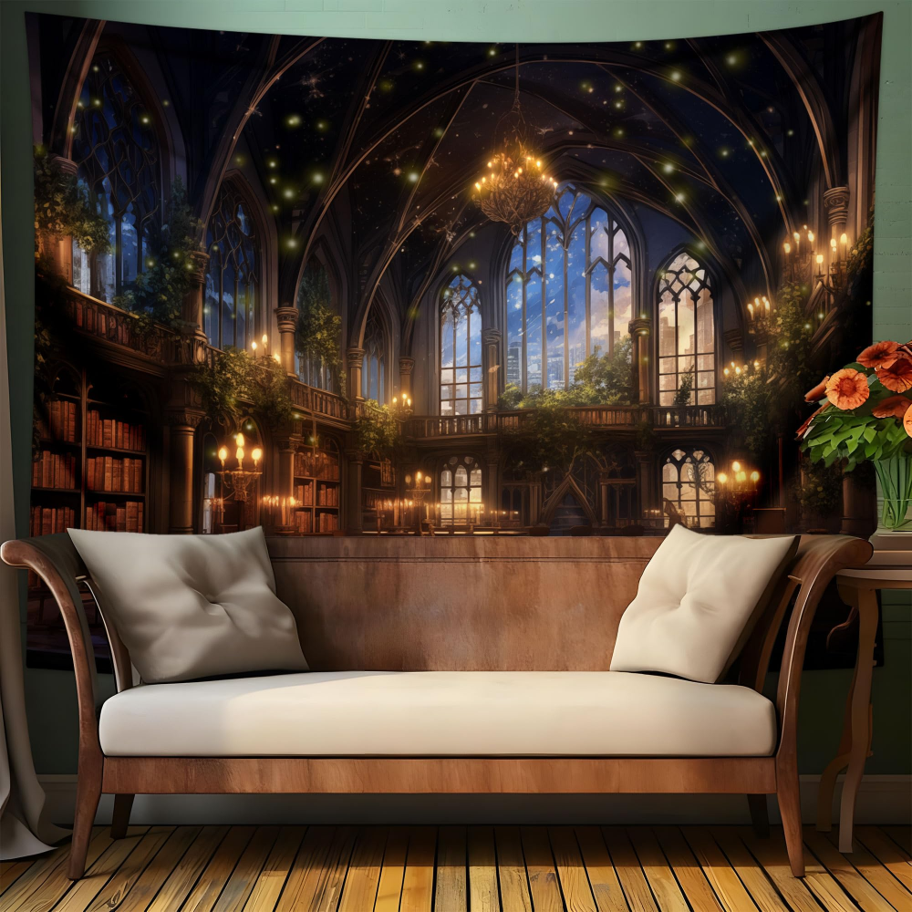 Tapeçaria VIKAMA Biblioteca Fa - Home Office Library avaliação e preço