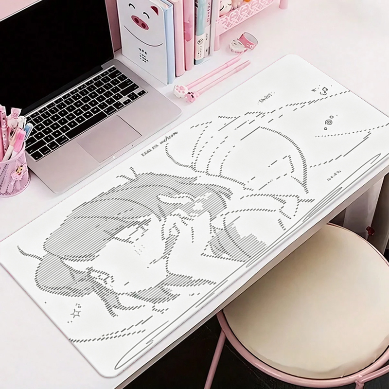 1Pç Mouse Pad de Couro Anime A - Home Office Keyboard And Mouse avaliação e preço