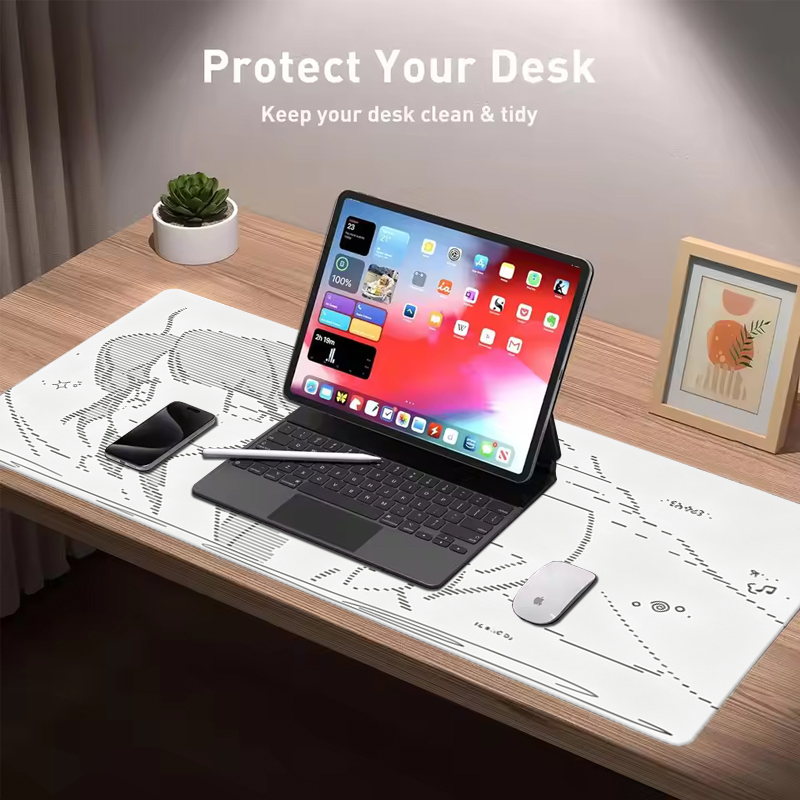1Pç Mouse Pad de Couro Anime A - Home Office Keyboard And Mouse avaliação e preço