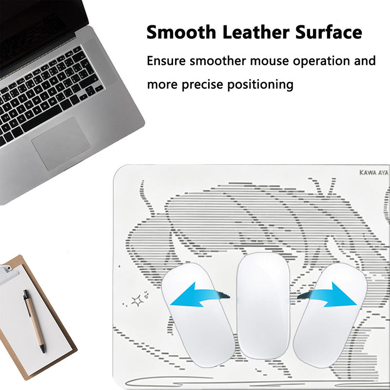 1Pç Mouse Pad de Couro Anime A - Home Office Keyboard And Mouse avaliação e preço